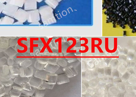 S-Plastic  SFX123RU is een transparante SecurFX-klasse met verbeterde doorstroming, schimmelvrijstelling en UV-stabilisator.