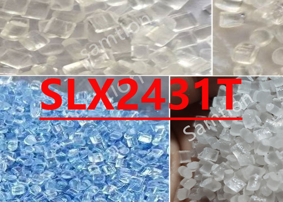 S-Plastic Lexan SLX2431T PC-copolymermengsel met middelmatige viscositeit met verbeterde UV-stabilisatie en toegevoegde vrijmakingsmiddel.