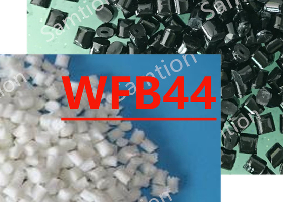 S-Plastic Thermocomp WFB44 hars is een verbinding op basis van polybutyleentereftalaathars met glasvezel, glaskralen.