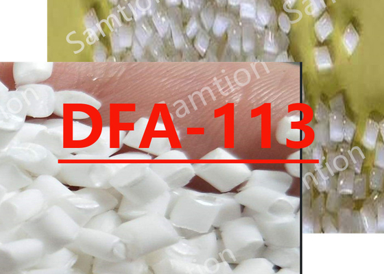 S-Plastic Thermocomp DFA-113 is een verbinding op basis van polycarbonaathars met glasvezel, vlamvertragend.